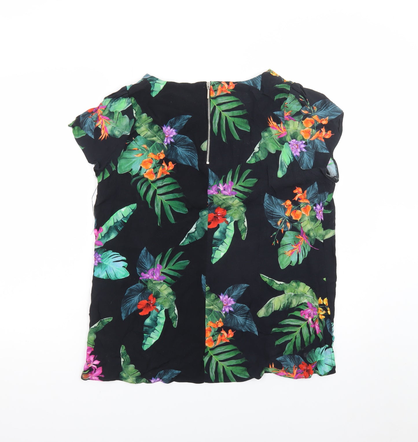 Evans Women’s Multicoloured Floral Chiffon Tunic Blouse Size 18