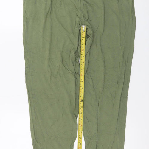 Next Women’s Green Jogger Trousers Size 12 Regular Viscose Blend