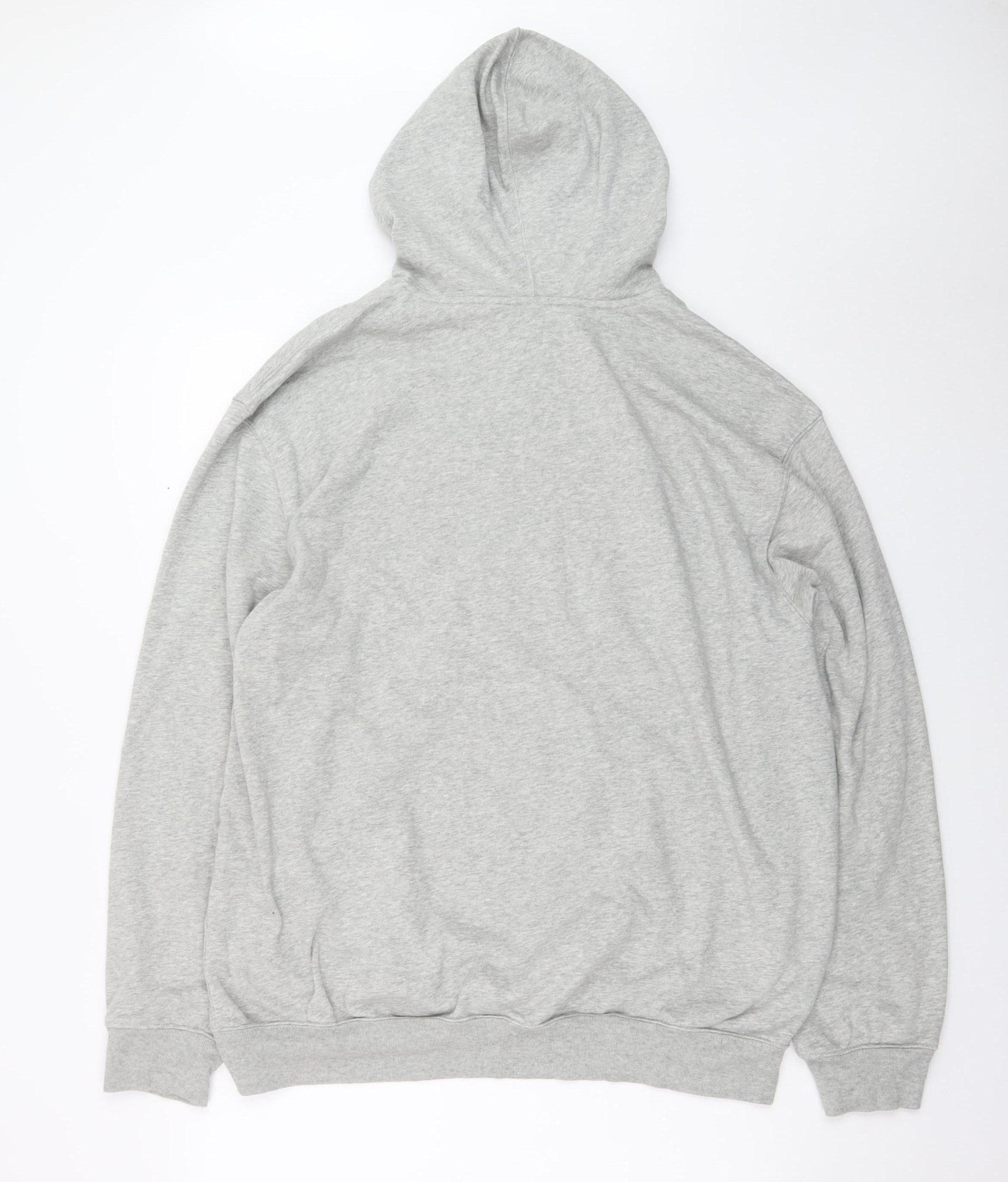 GAP Men's Grey XL Pullover Hoodie with Logo Fleece Sweatshirt