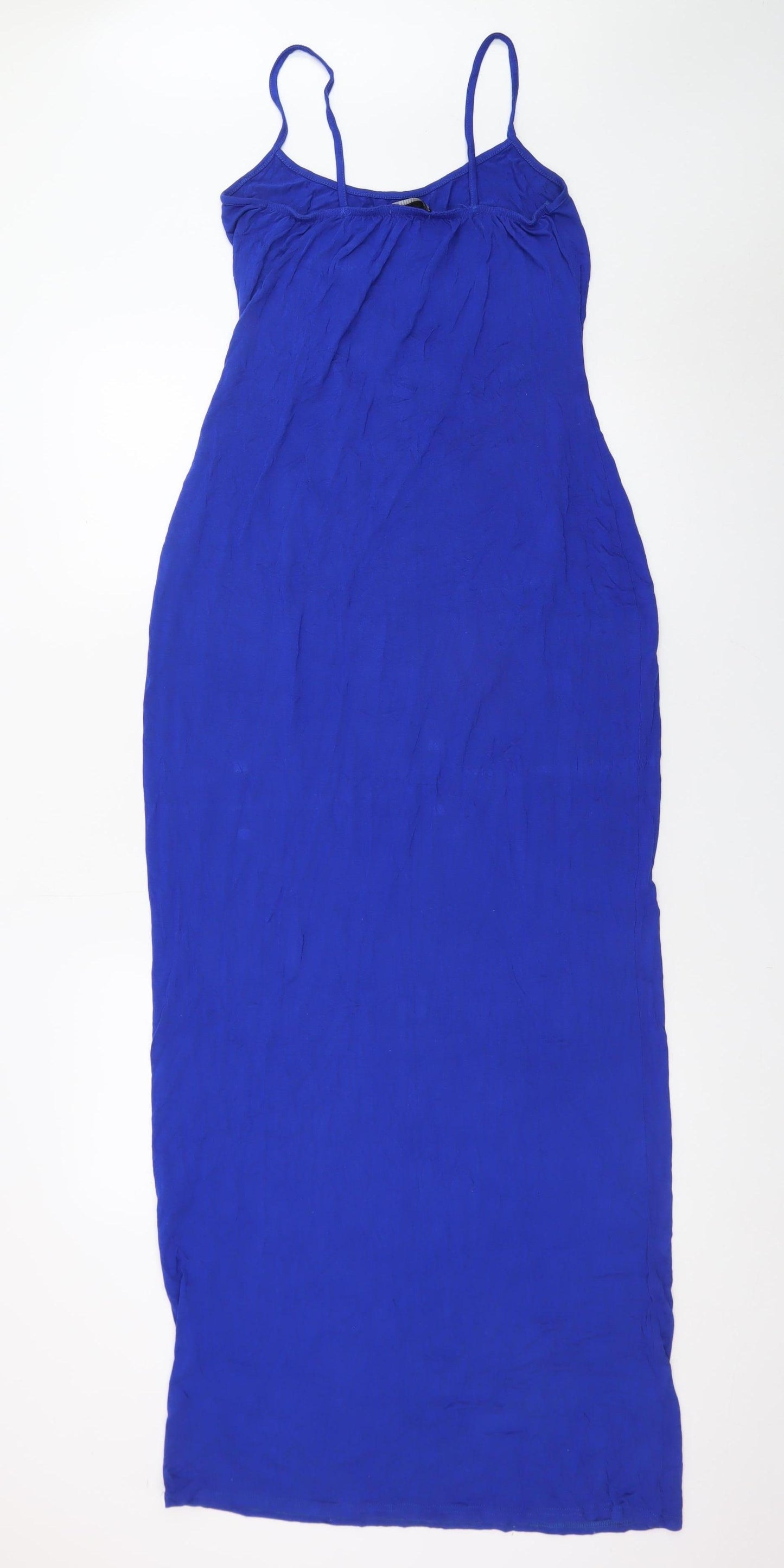 PrettyLittleThing Women’s Blue Size 14 Long Slip Dress