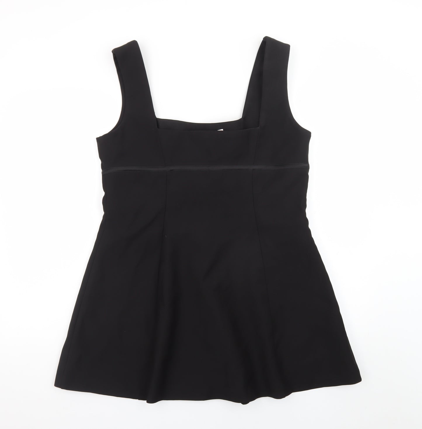 PrettyLittleThing Women’s Black A-Line Sleeveless Bow Dress Size 16