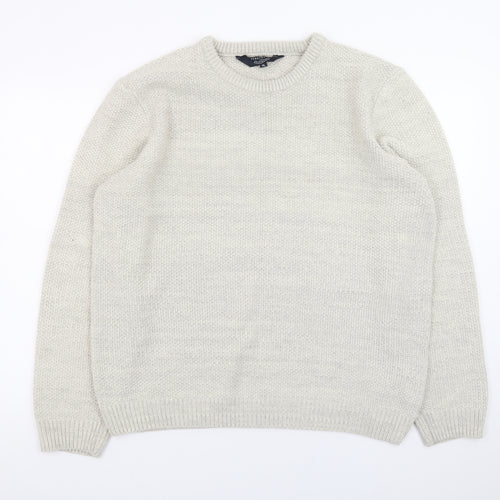 Kensington Eastside Mens Ivory XL Pullover Knit Jumper