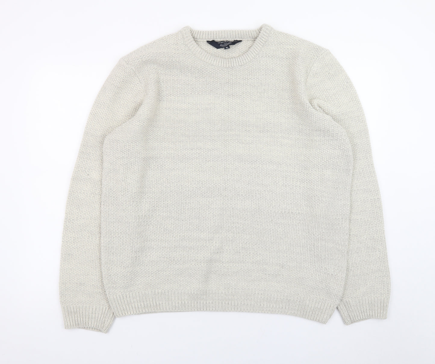 Kensington Eastside Mens Ivory XL Pullover Knit Jumper