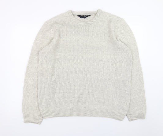 Kensington Eastside Mens Ivory XL Pullover Knit Jumper