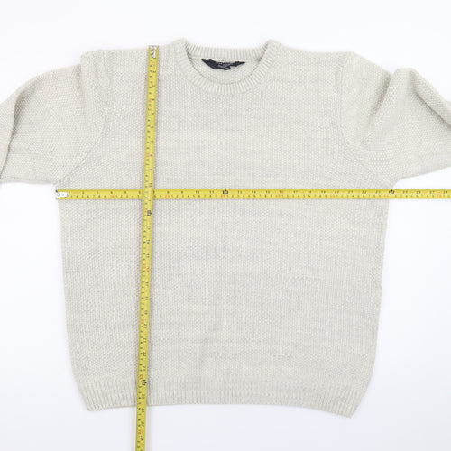 Kensington Eastside Mens Ivory XL Pullover Knit Jumper