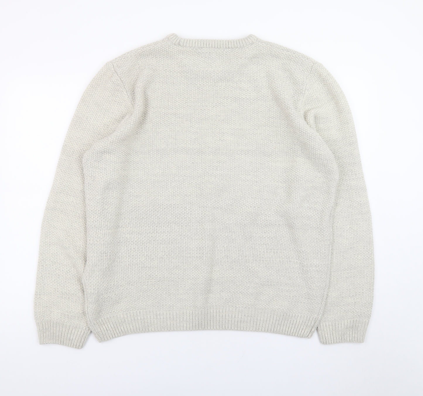 Kensington Eastside Mens Ivory XL Pullover Knit Jumper