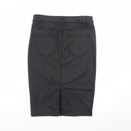 Next Women’s Black Pencil Skirt Size 8 Stretch Viscose Blend