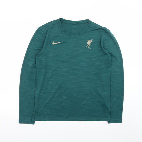Nike Men's Green LFC Dri-Fit Long Sleeve Athletic T-Shirt S