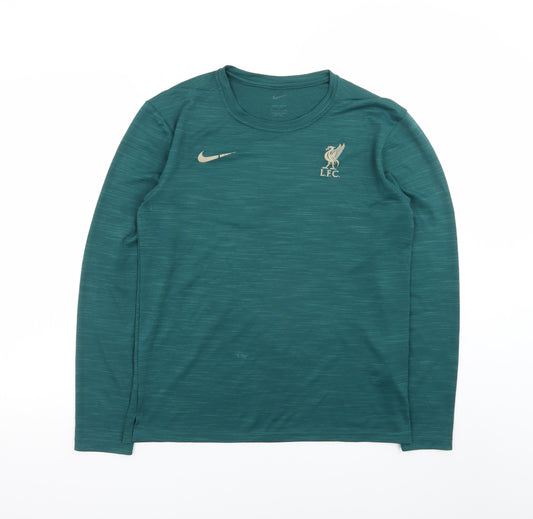 Nike Men's Green LFC Dri-Fit Long Sleeve Athletic T-Shirt S