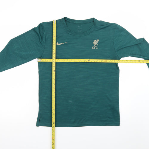 Nike Men's Green LFC Dri-Fit Long Sleeve Athletic T-Shirt S