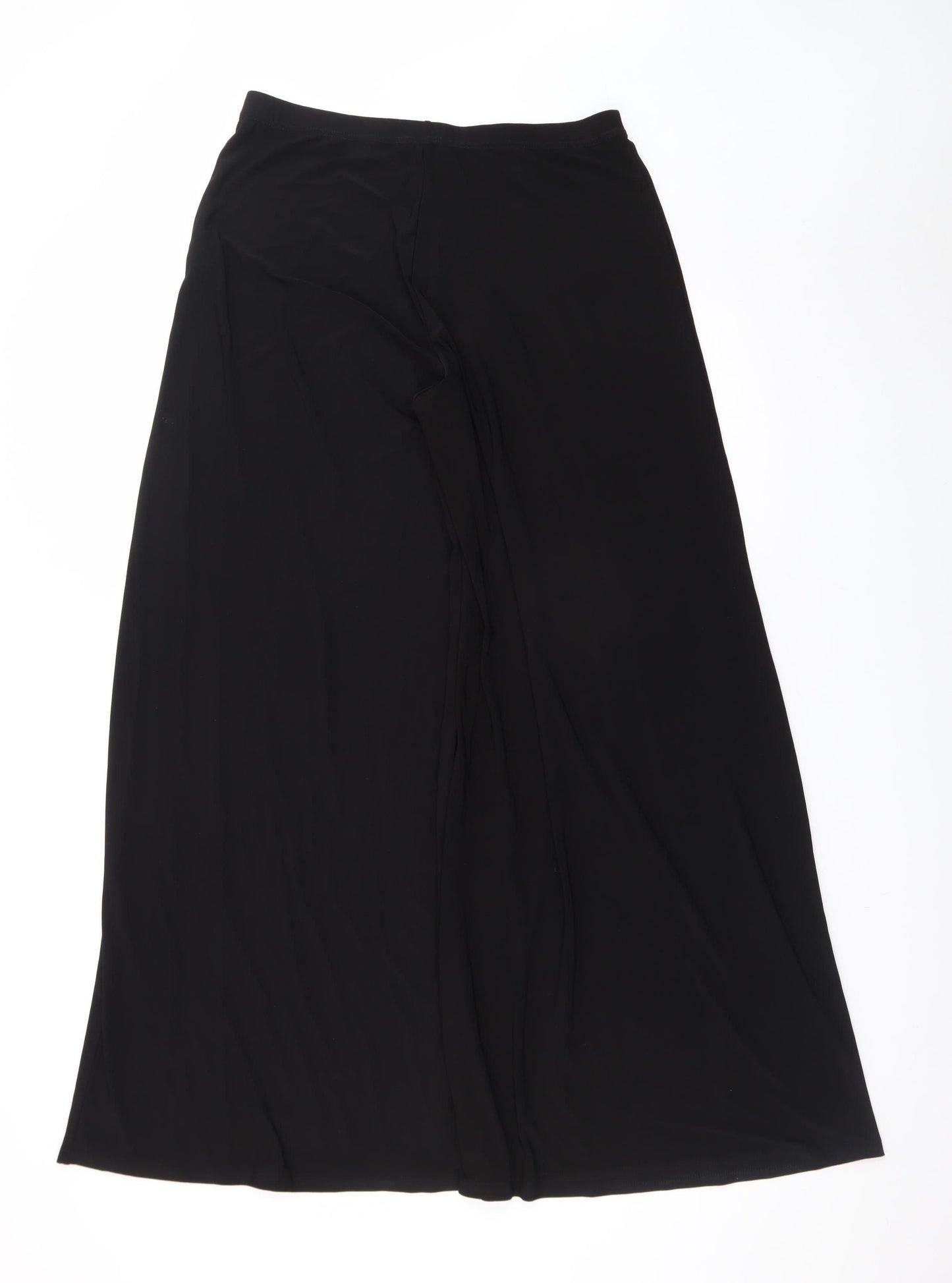 Atmosphere Womens Black Wide-Leg High Waist Jersey Trousers Size 14
