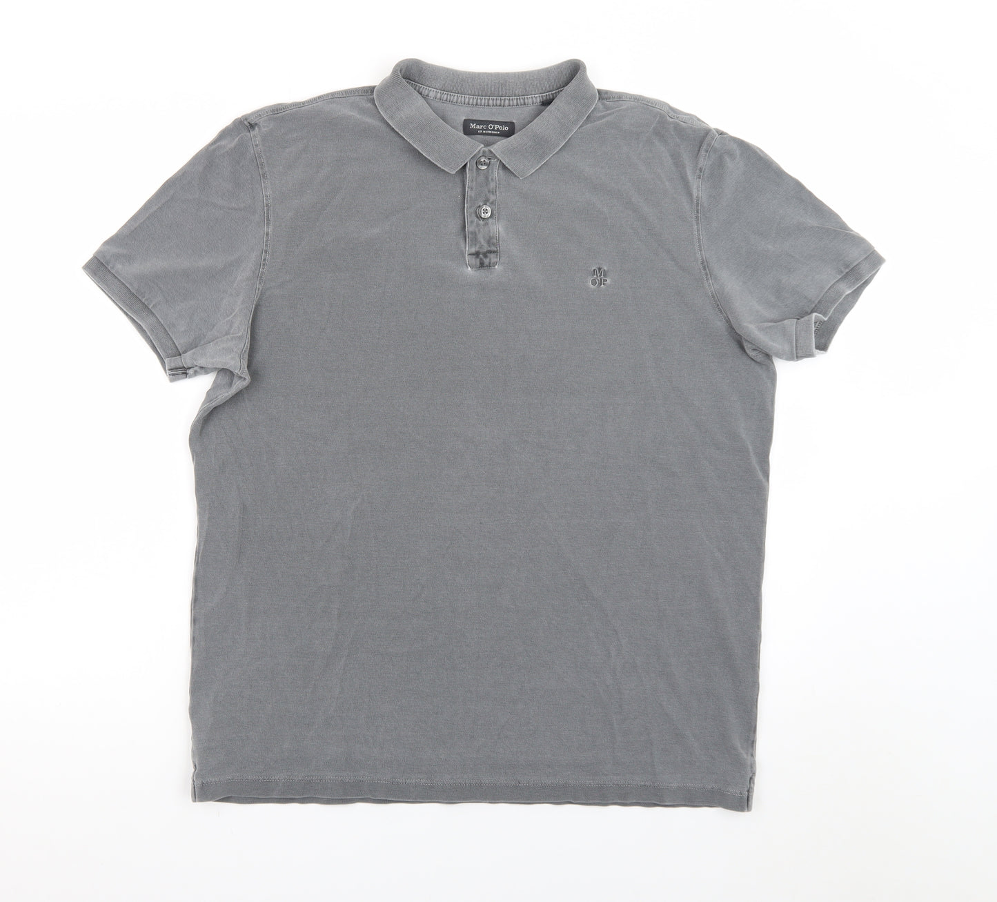 Marc O'Polo Men's Grey XL Cotton Polo Shirt Casual Classic Fit