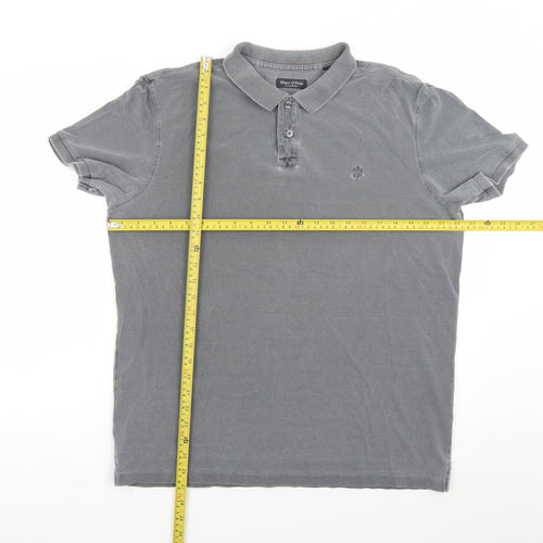 Marc O'Polo Men's Grey XL Cotton Polo Shirt Casual Classic Fit