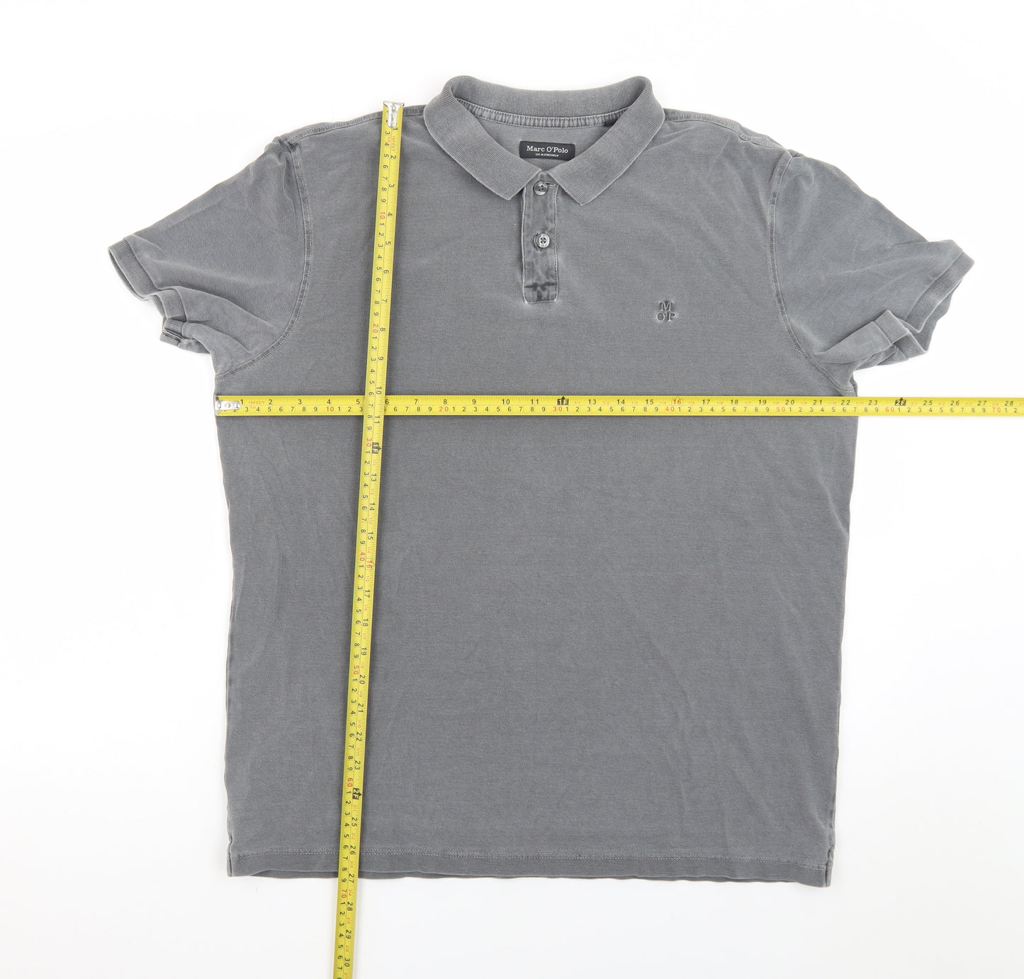Marc O'Polo Men's Grey XL Cotton Polo Shirt Casual Classic Fit