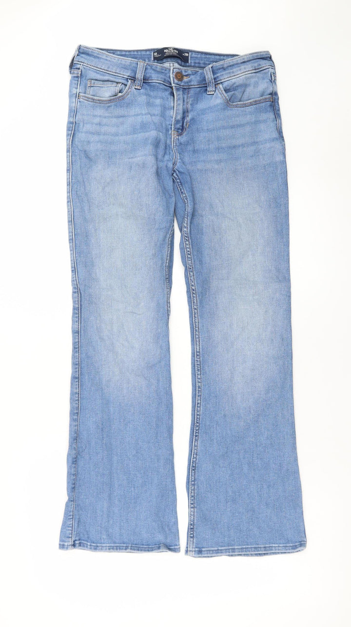Hollister Women Blue Bootcut Low Rise Stretch Jeans Size 6R
