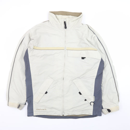 Columbia Men's Beige Parka Jacket M Windproof Outdoor Hiking