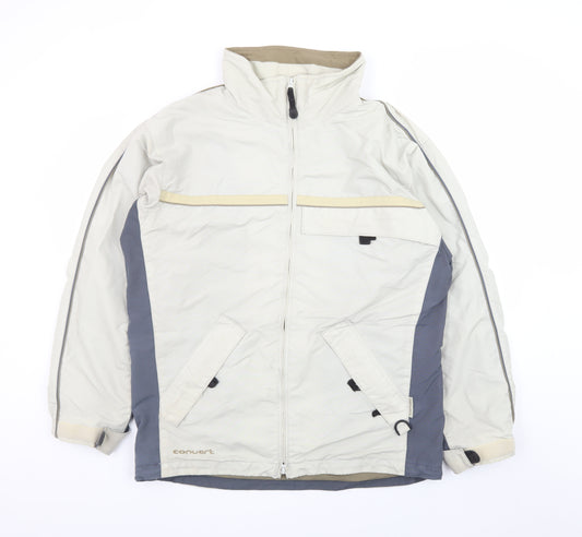 Columbia Men's Beige Parka Jacket M Windproof Outdoor Hiking