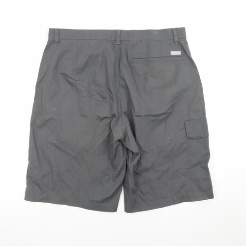 Columbia Mens Grey 36 Cargo Shorts Cotton Outdoor Travel