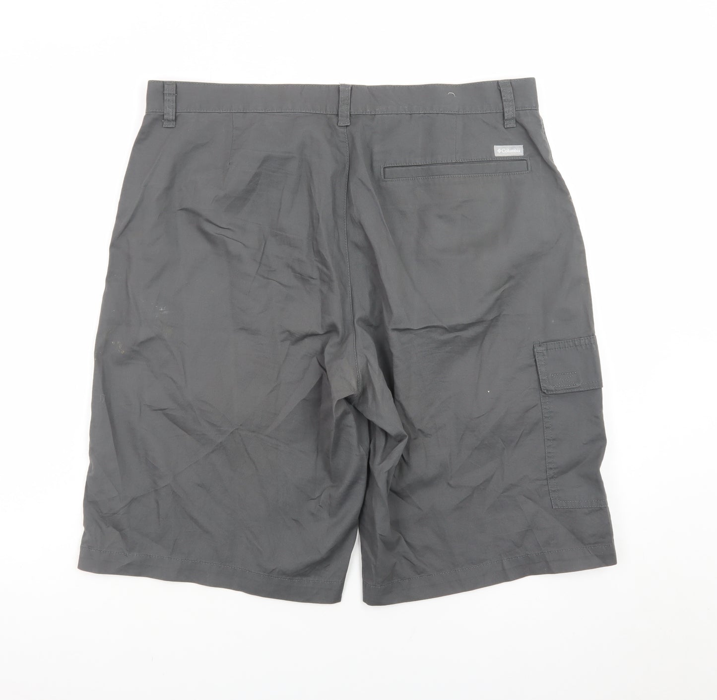 Columbia Mens Grey 36 Cargo Shorts Cotton Outdoor Travel