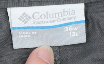Columbia Mens Grey 36 Cargo Shorts Cotton Outdoor Travel