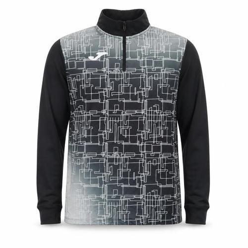 Joma Men's Black M Geometric 1/4 Zip Track Jacket
