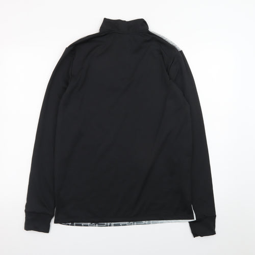 Joma Men's Black M Geometric 1/4 Zip Track Jacket