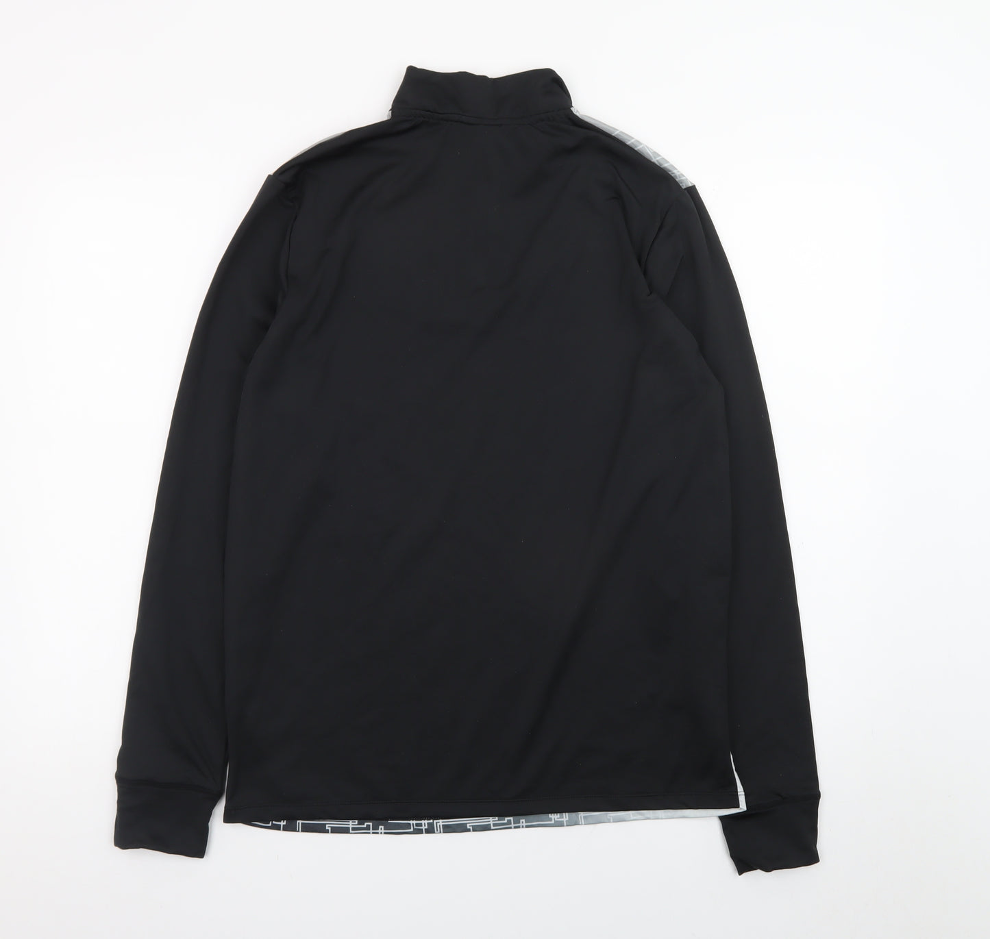 Joma Men's Black M Geometric 1/4 Zip Track Jacket