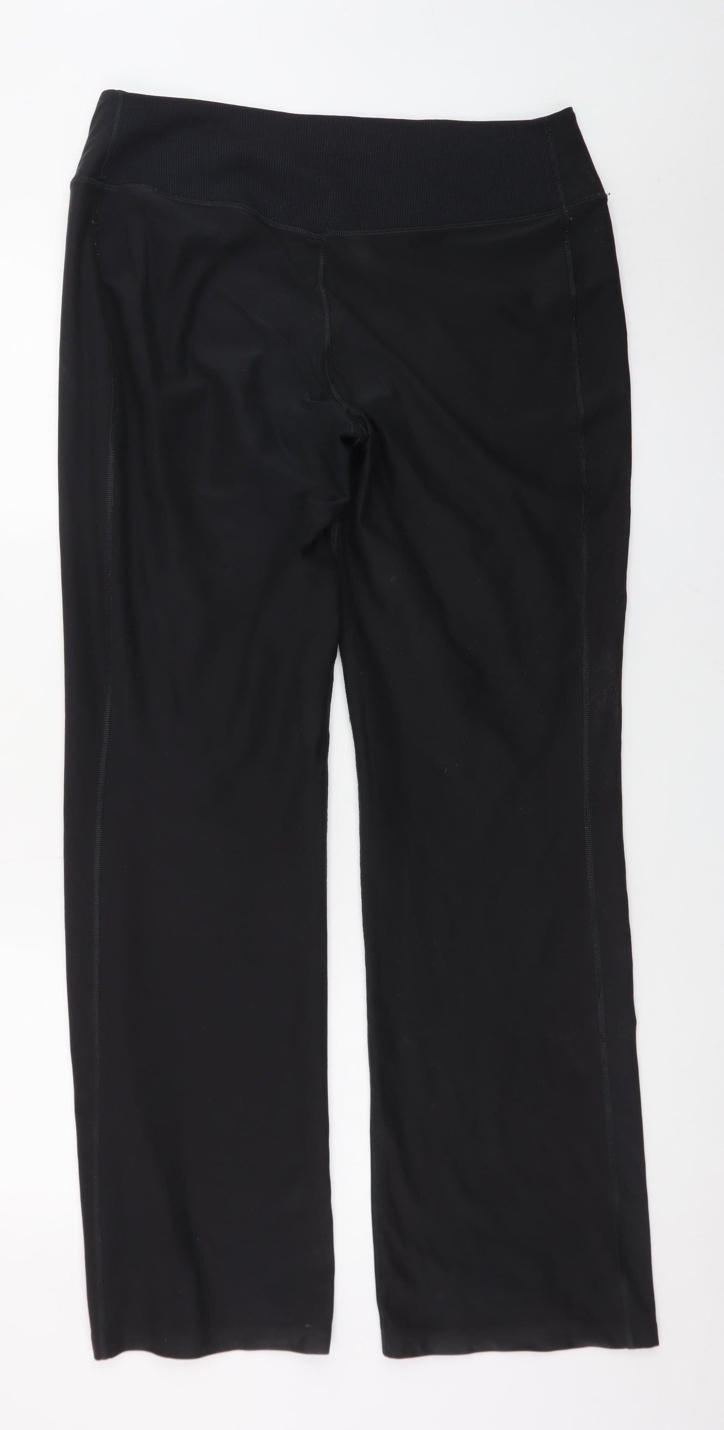 Nike Women's Black Dri-FIT XL Straight Leg Sports Trousers
