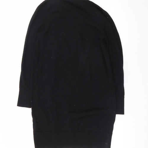 COS Women Black Wool Long Sleeve Button Cardigan XS