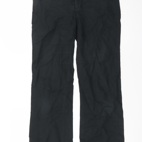 Gap Women's Black Chino Trousers Size 10 Slim Straight Leg