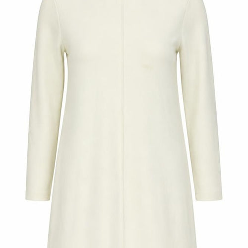Zara Women Ivory Knit Mock Neck Shift Dress Size S