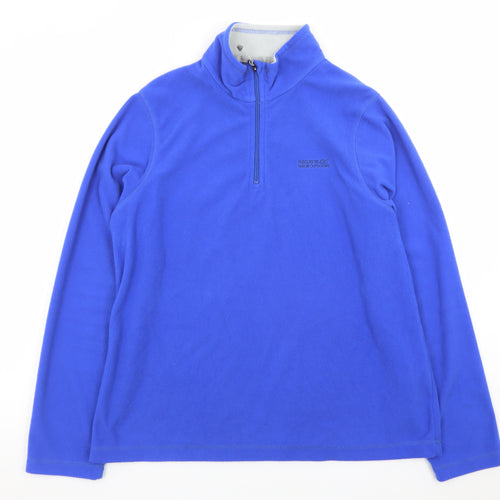 Regatta Women's Blue Fleece 1/4 Zip Sweatshirt UK 16