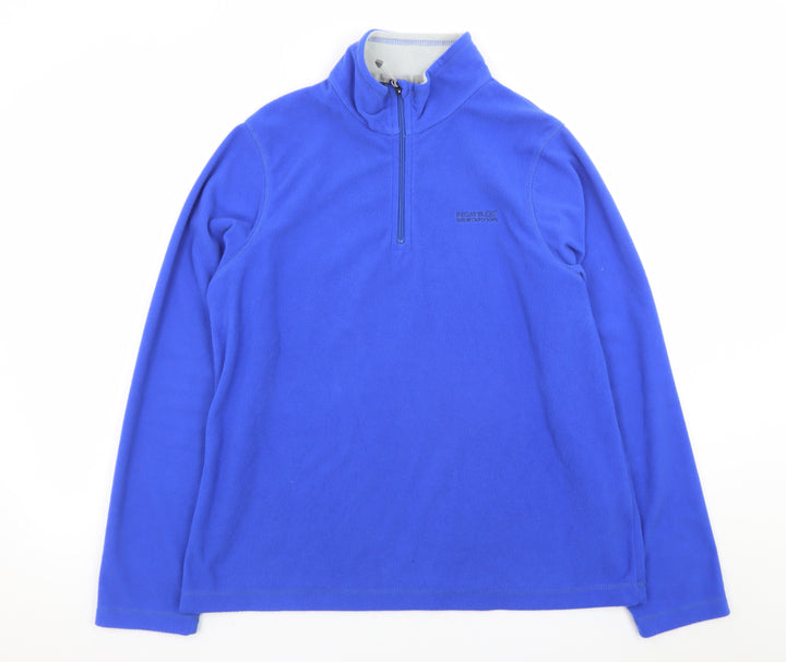 Regatta Women's Blue Fleece 1/4 Zip Sweatshirt UK 16