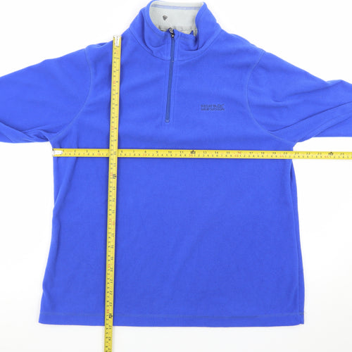 Regatta Women's Blue Fleece 1/4 Zip Sweatshirt UK 16