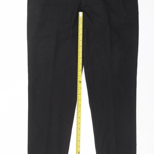 Marks and Spencer Mens Black Medium Jogger Trousers Regular Fit