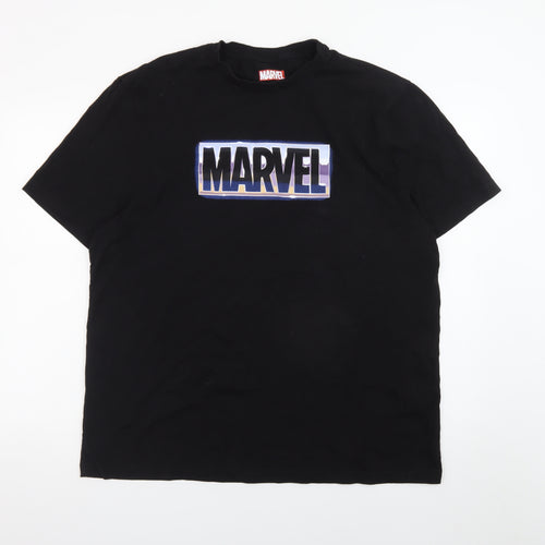 Marvel Men’s Black 3XL Graphic Logo T-Shirt