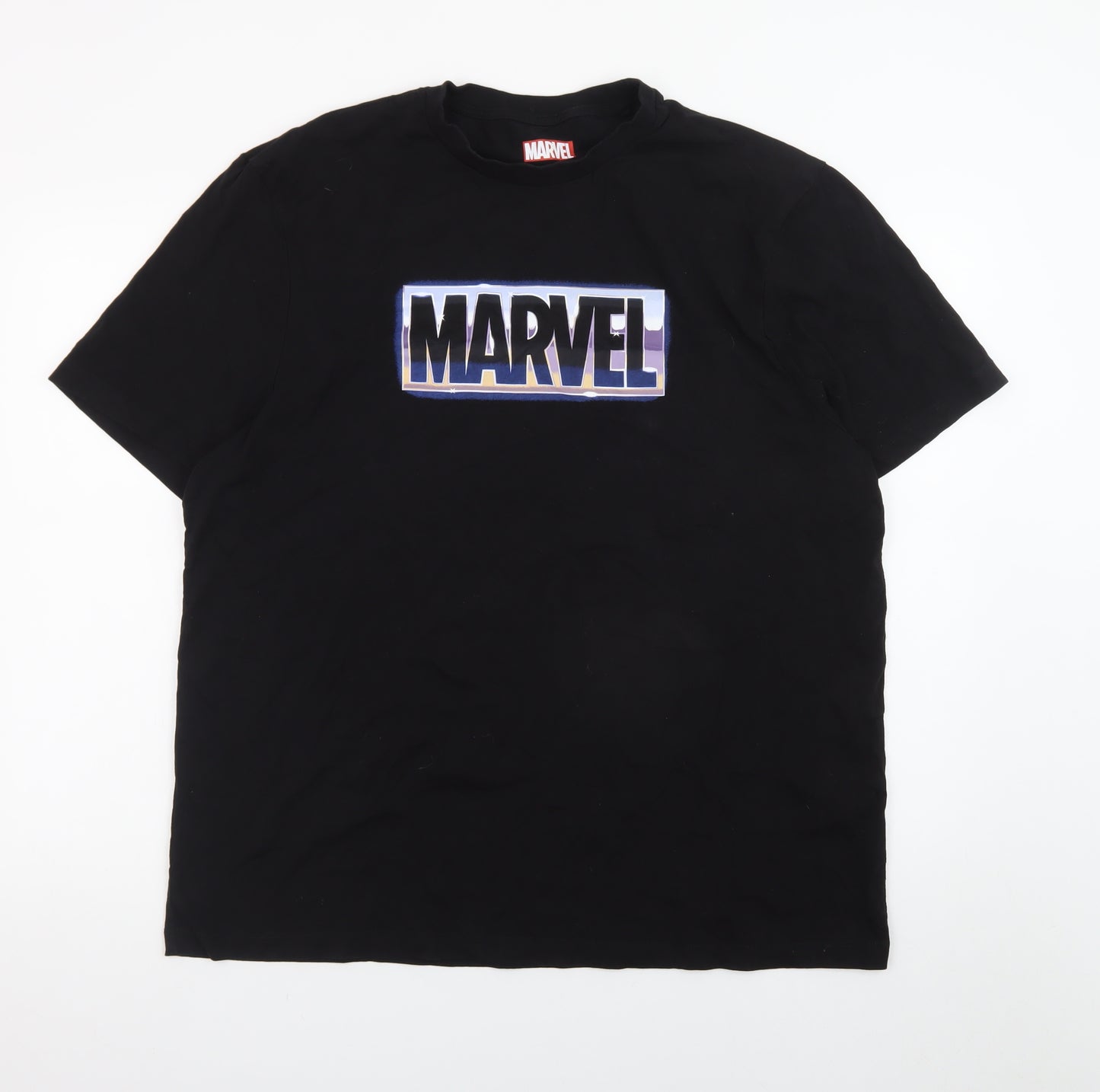 Marvel Men’s Black 3XL Graphic Logo T-Shirt