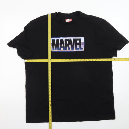 Marvel Men’s Black 3XL Graphic Logo T-Shirt