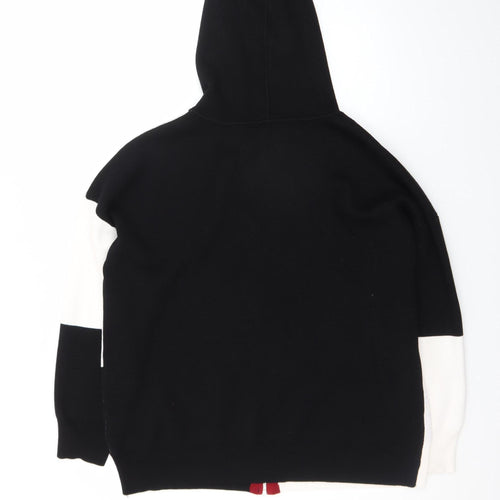 DKNY Men's Black & White Full Zip Hoodie XL Logo Graphic 89 Design