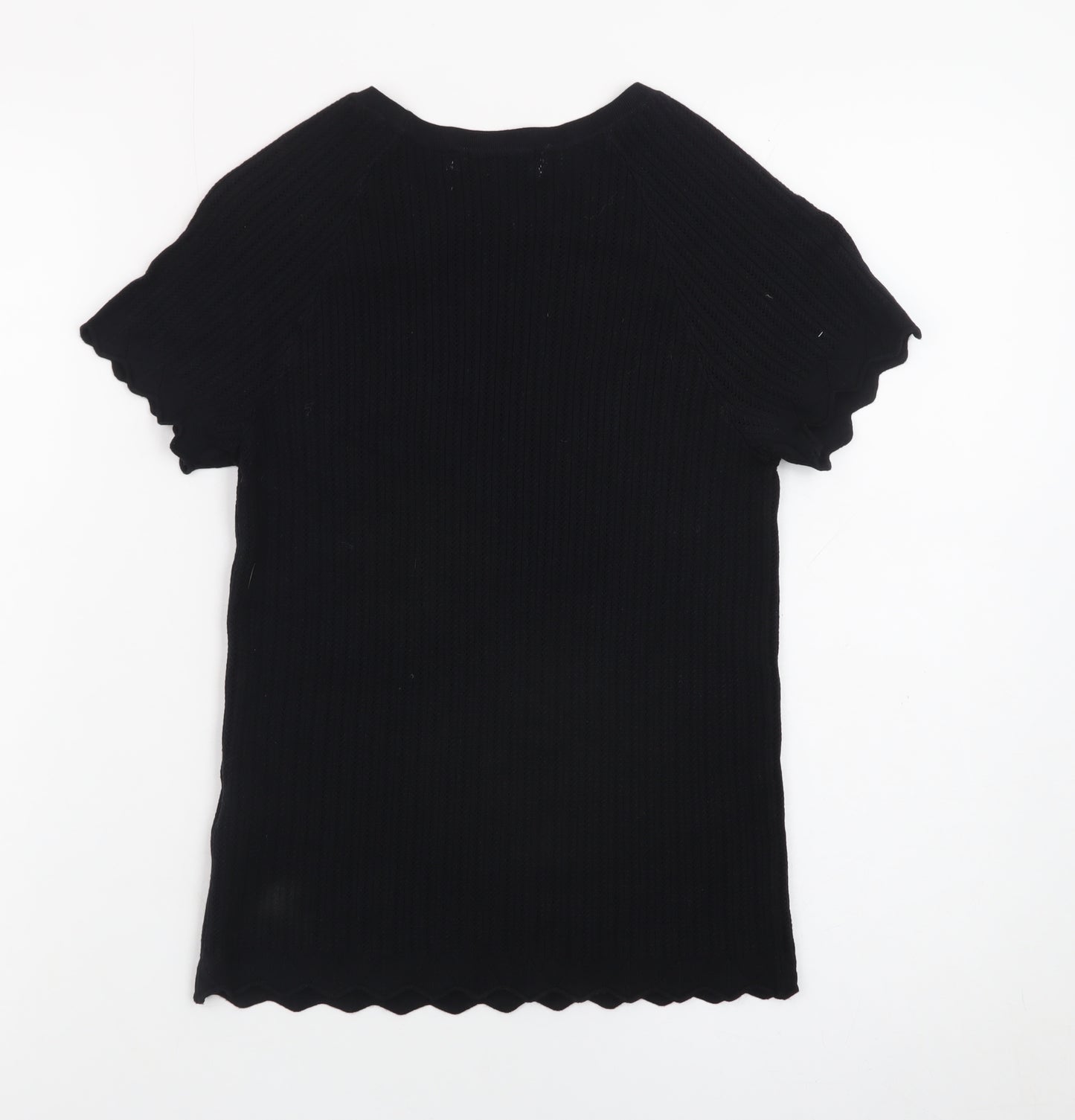 Marks and Spencer Women's Black Short Sleeve Knit T-Shirt Size S