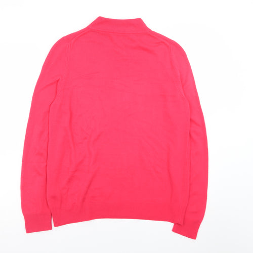 Marks and Spencer Women Pink Roll Neck Acrylic Jumper Size 12
