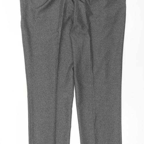 Marks and Spencer Men’s Grey 38W 31L Regular Fit Dress Trousers