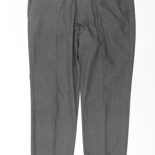 Marks and Spencer Men's Grey 38in Waist Short Length Dress Trousers