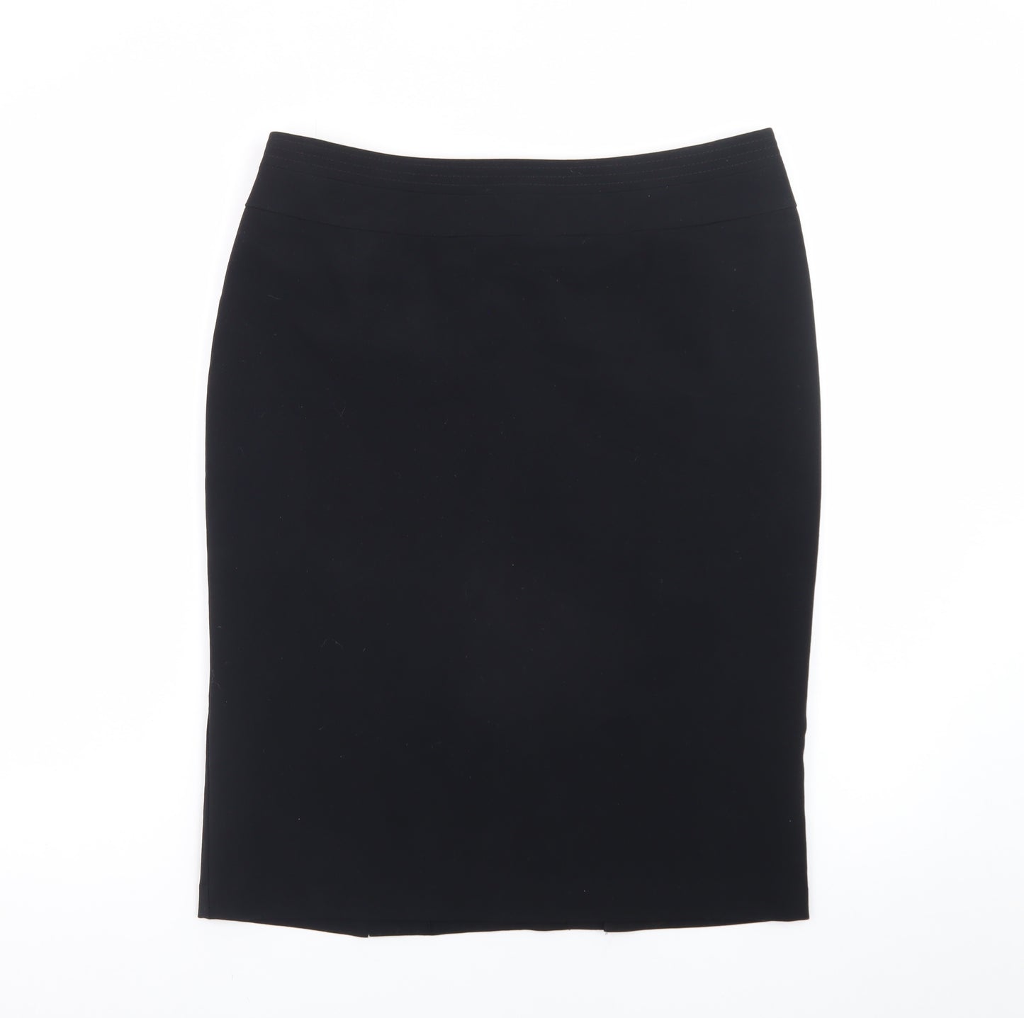 Marks and Spencer Women's Black Size 14 Pencil Skirt Knee Length