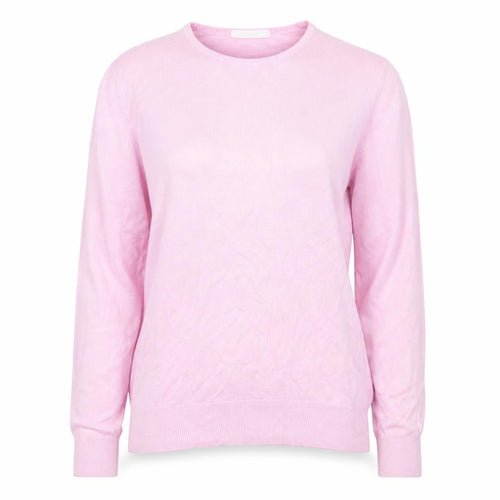 Marks and Spencer Women Pink Size 14 Acrylic Crew Neck Jumper