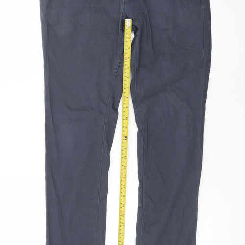 Jack & Jones Men's Blue Slim Fit Chino Trousers Size 30x32
