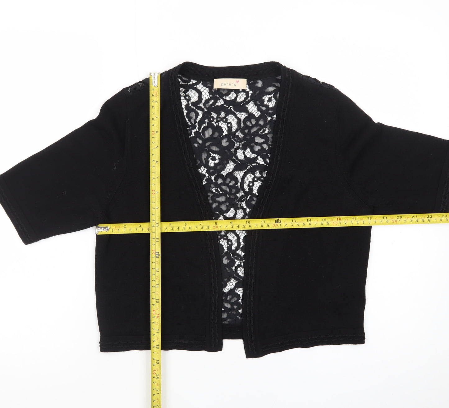 Marks and Spencer Women’s Black Lace Open Cardigan Size 12