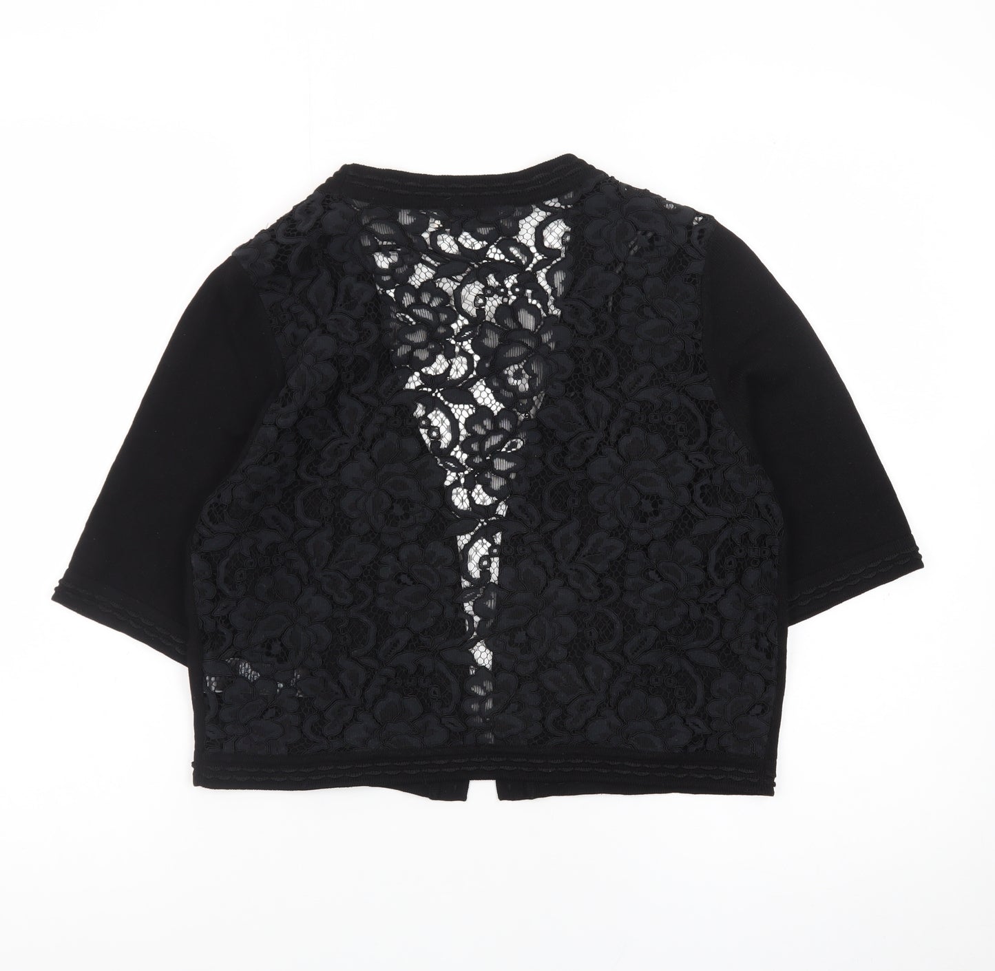Marks and Spencer Women’s Black Lace Open Cardigan Size 12