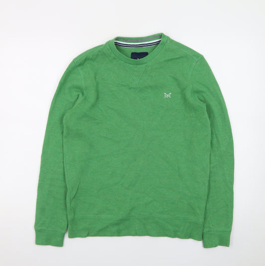 Crew Clothing Company Men's Green XS Cotton Pullover Sweatshirt