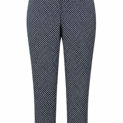 H&M Women’s Blue Geometric Slim Ankle Trousers Size 16